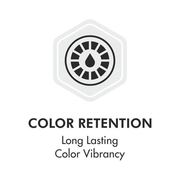 • Color Retention: Long Lasting Color Vibrancy